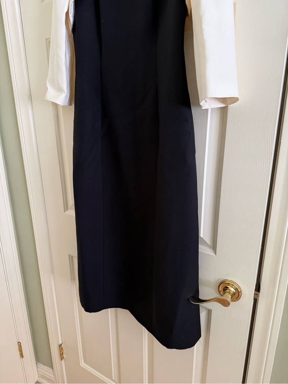 NWT $6,800 Valentino Colorblock Crepe Couture Midi Dress with Bow IT40=US4/6 - Picture 11 of 16